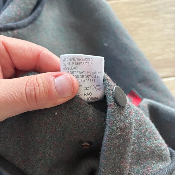 Woolrich Hunting Vest Men's XL Green Black Wool Zip Outdoor Pockets Utility - Picture 8 of 11